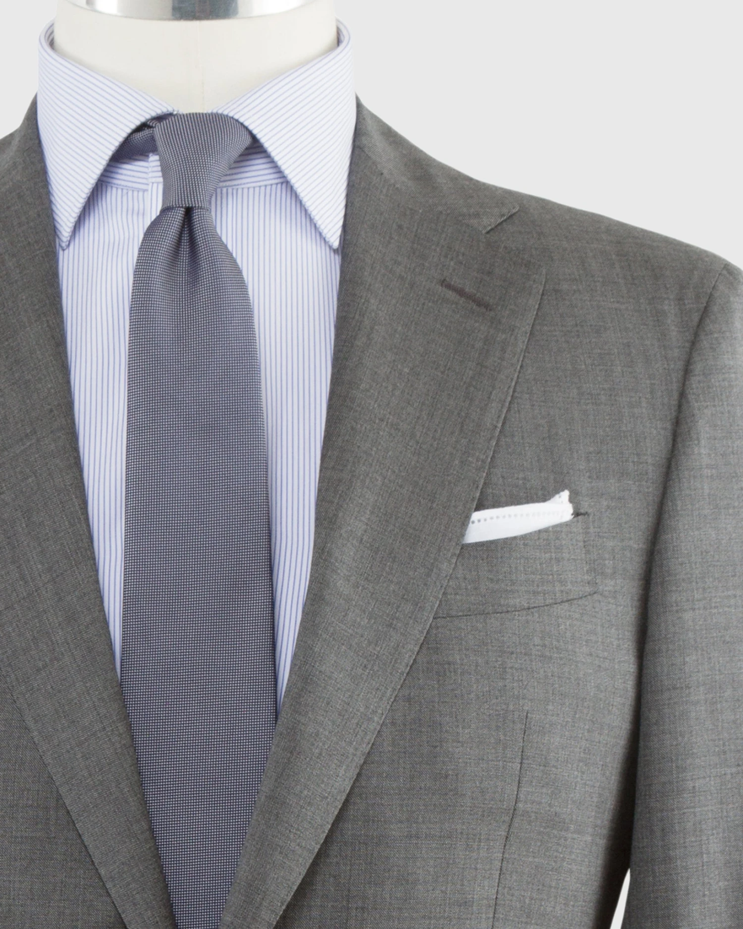 Kincaid No. 3 Suit In Oxford Grey Sharkskin - Image 2