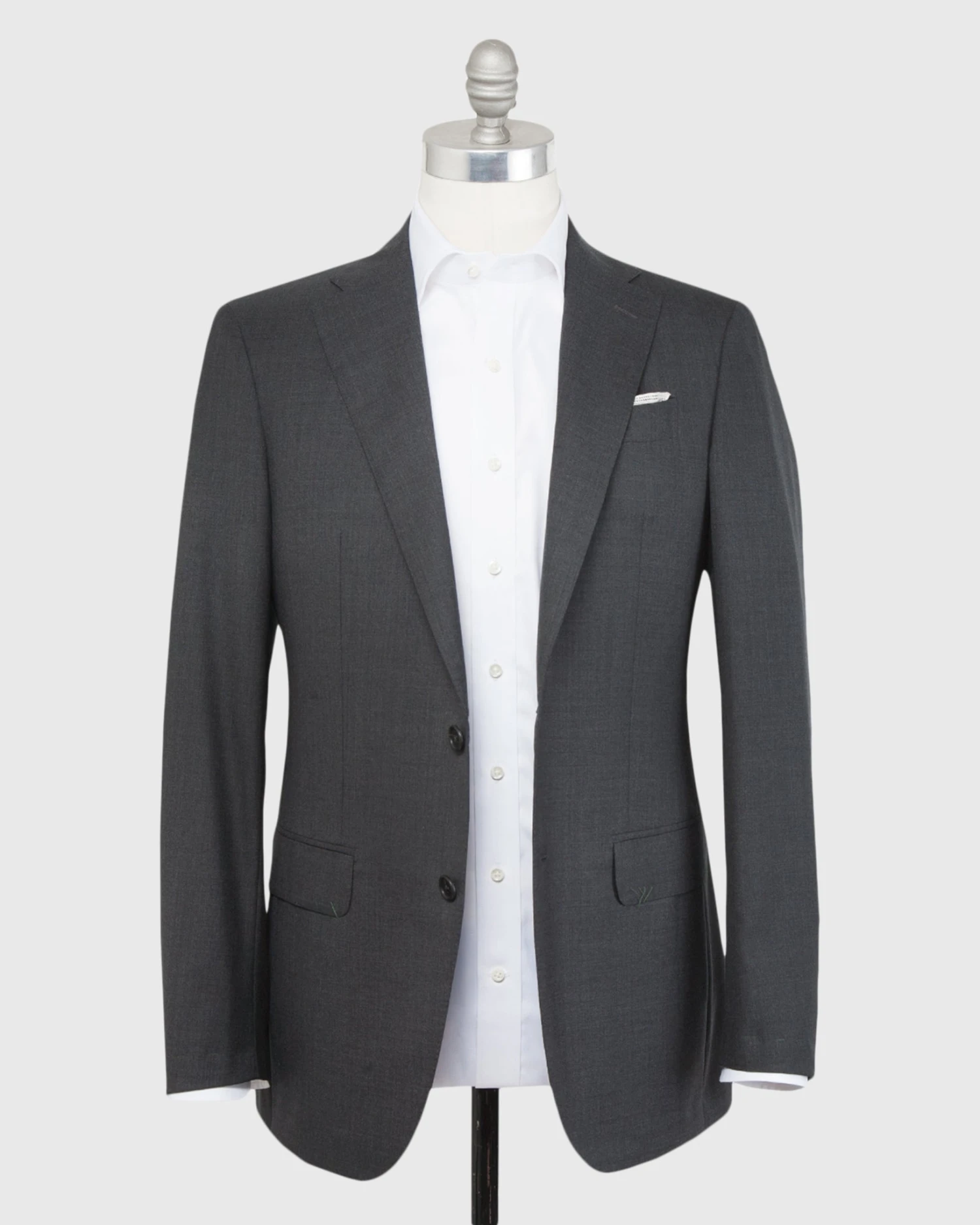 Kincaid No. 3 Suit In Charcoal Grey Sharkskin - Image 2