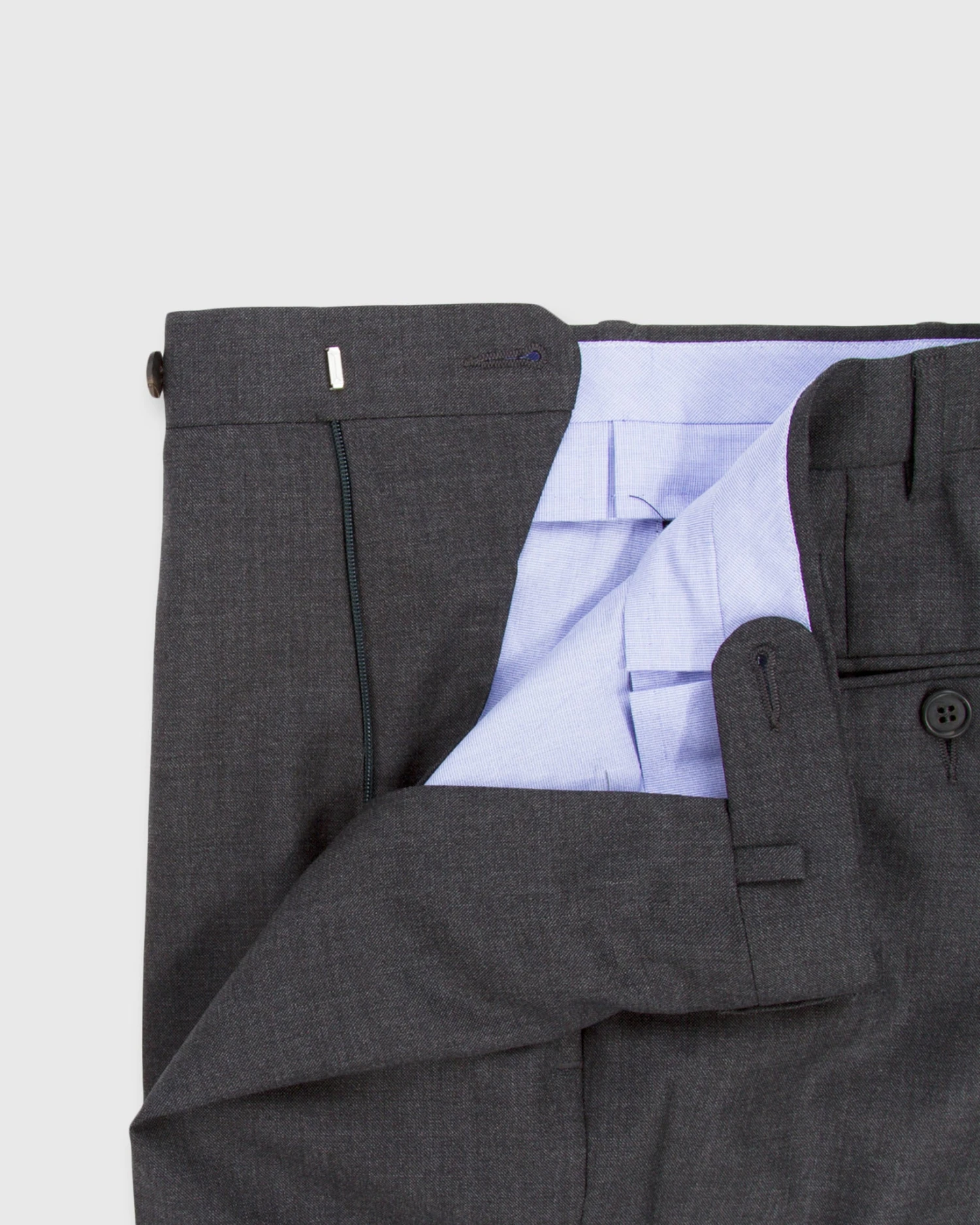 Kincaid No. 3 Suit In Charcoal Grey Sharkskin - Image 5