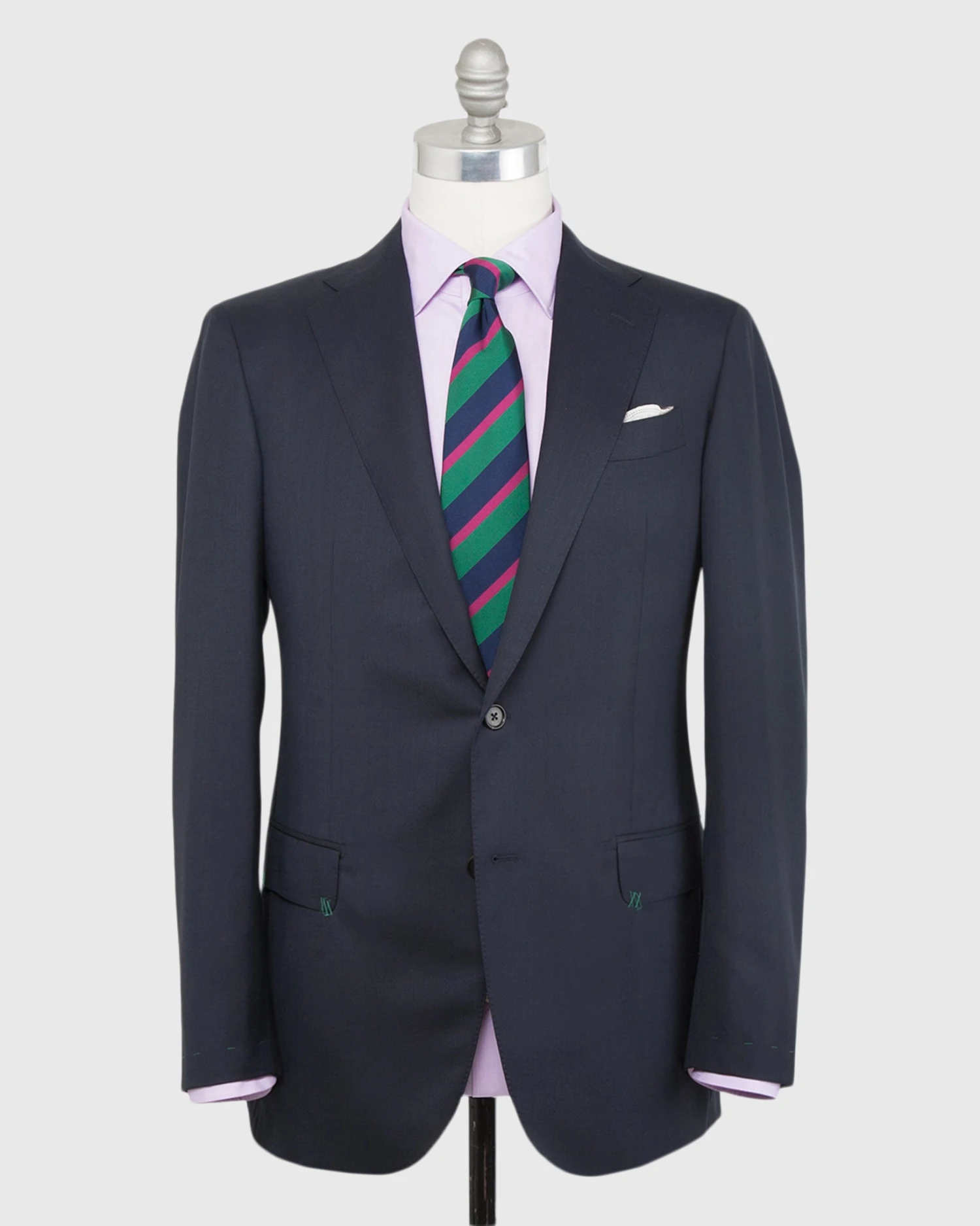 Kincaid No. 3 Suit In Navy Blue Sharkskin
