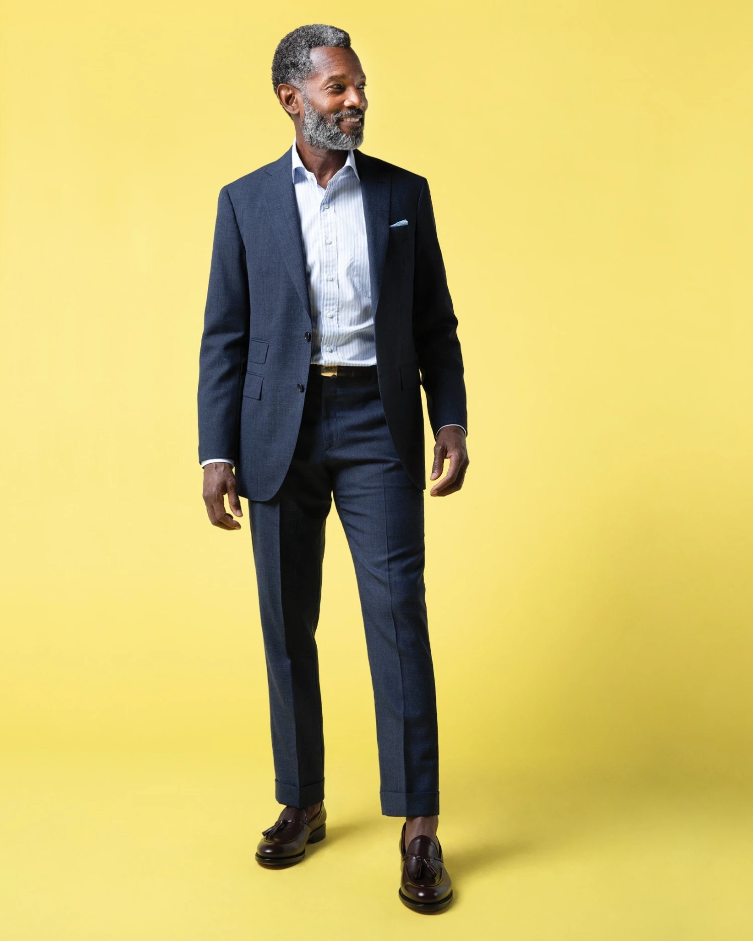 Kincaid No. 3 Suit In Air Force Blue High-Twist - Image 3