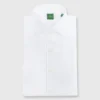 French-Cuff Pleated Bib-Front Tuxedo Shirt In White Poplin