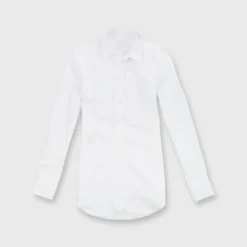 Boyfriend Shirt In White Poplin