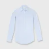 Tomboy Popover Shirt In Sky Blue Gingham Poplin