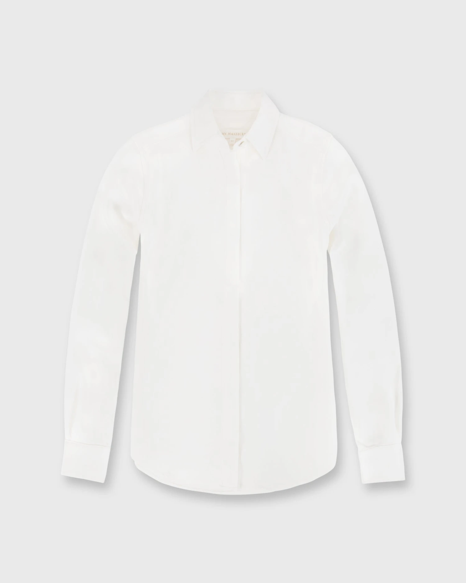 Icon Blouse In Ivory Silk Crepe De Chine
