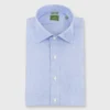 Slim-Fit Spread Collar Dress Shirt In Blue End-On-End