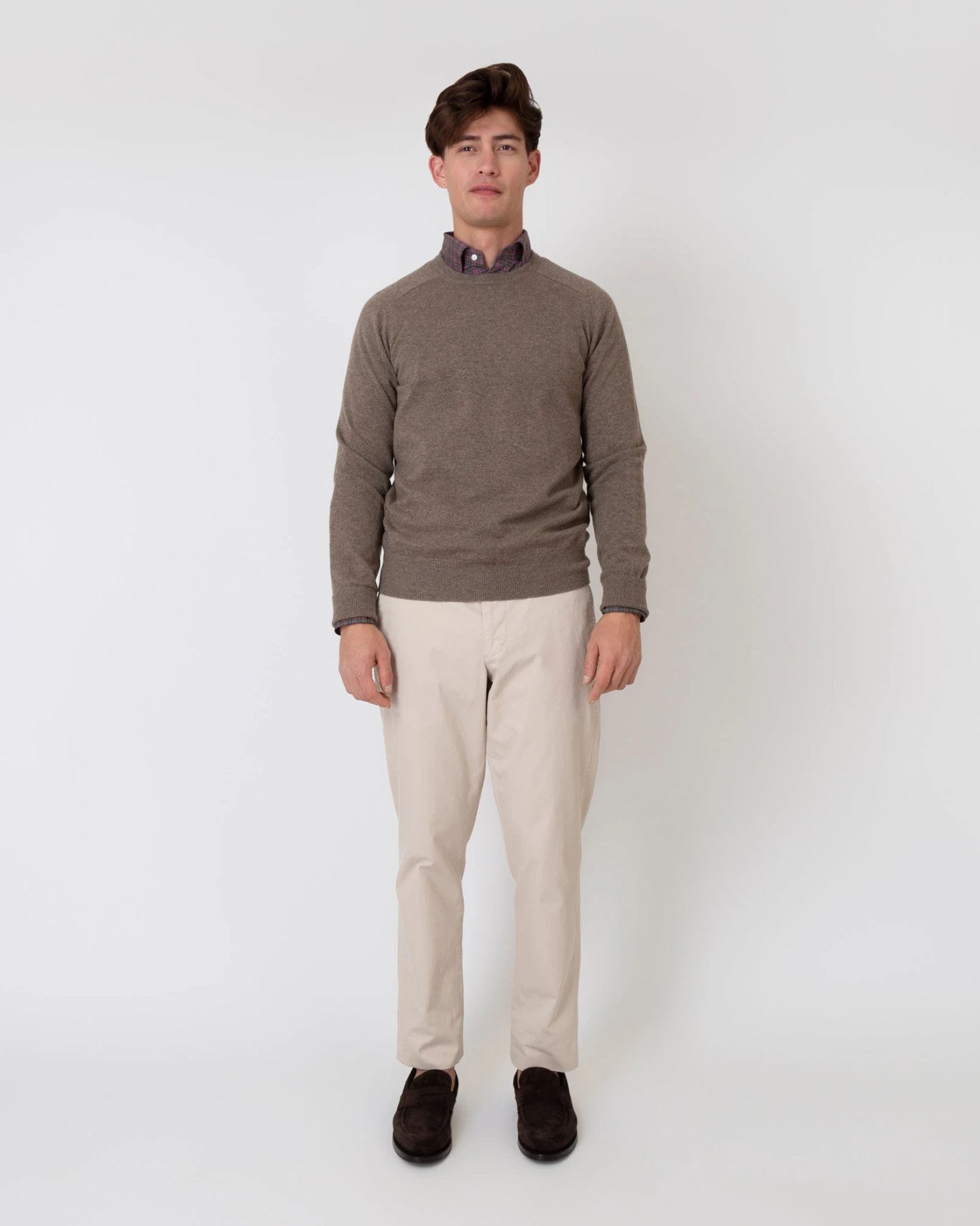 Garment-Dyed Sport Trouser In Stone Lightweight Twill - Image 2