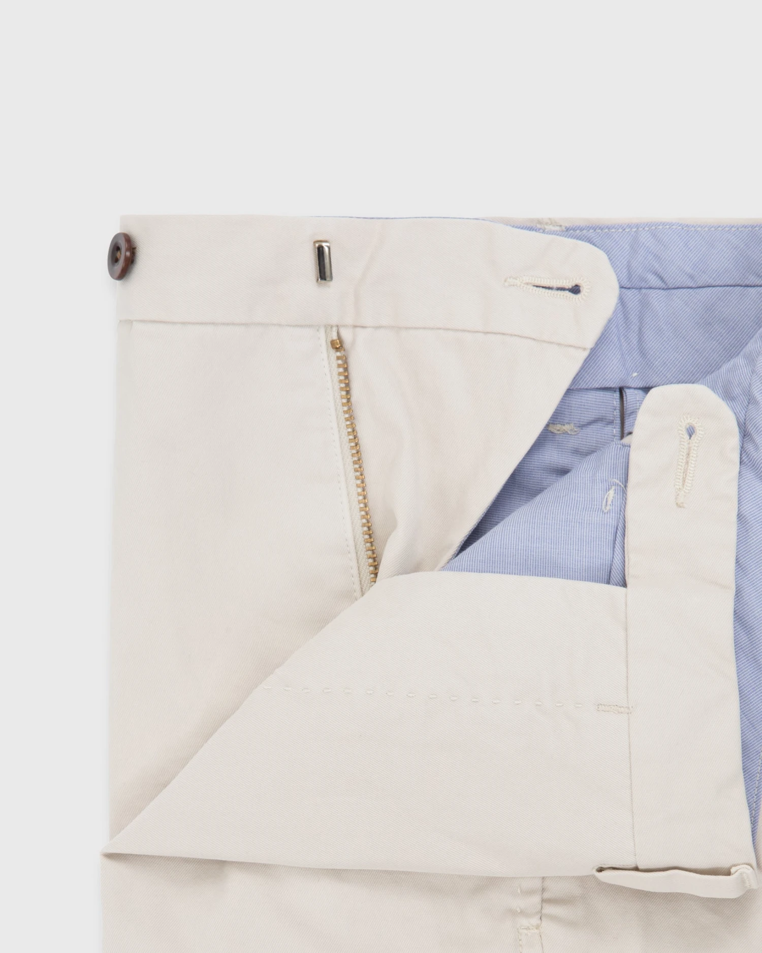 Garment-Dyed Sport Trouser In Stone Lightweight Twill - Image 6