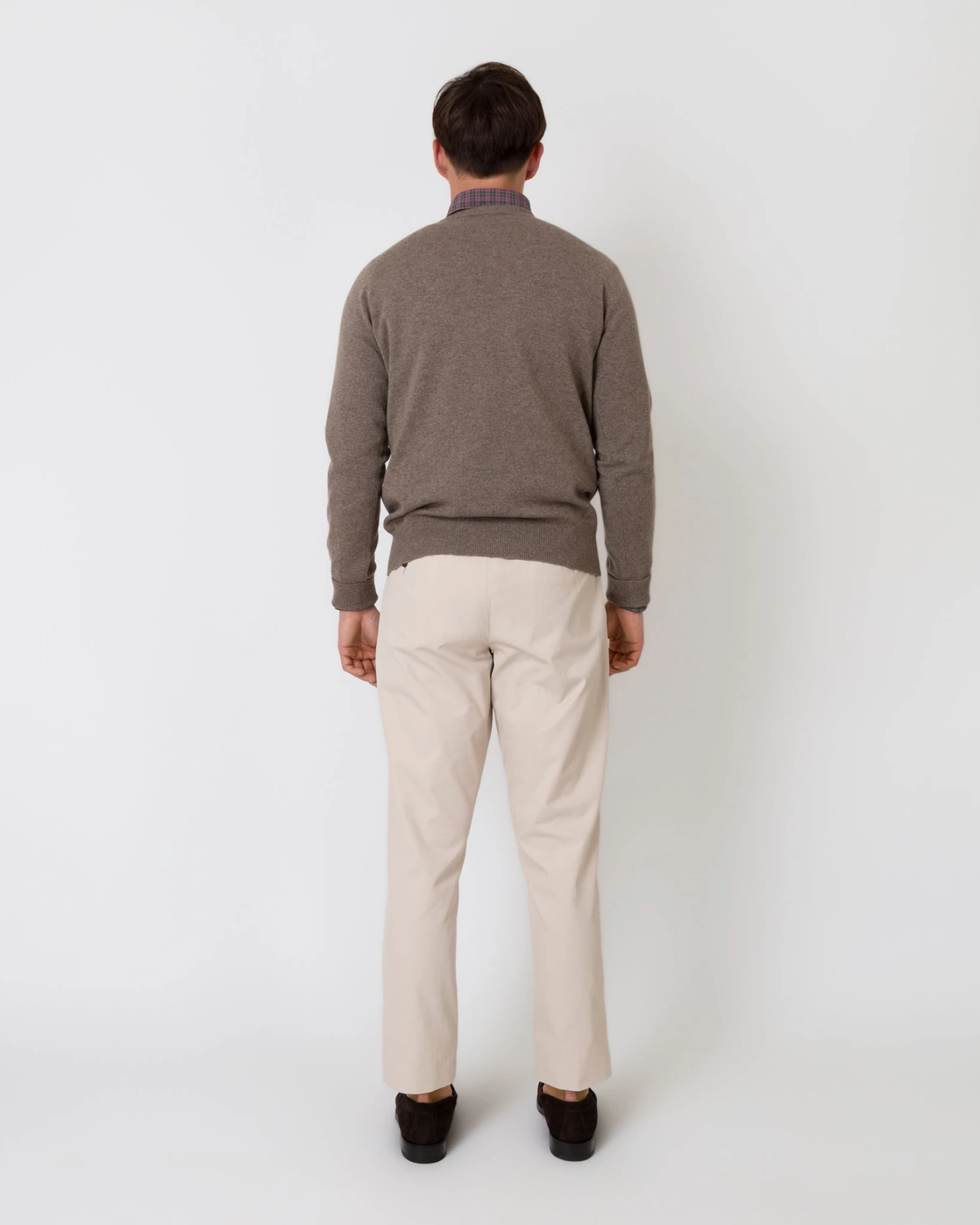 Garment-Dyed Sport Trouser In Stone Lightweight Twill - Image 3