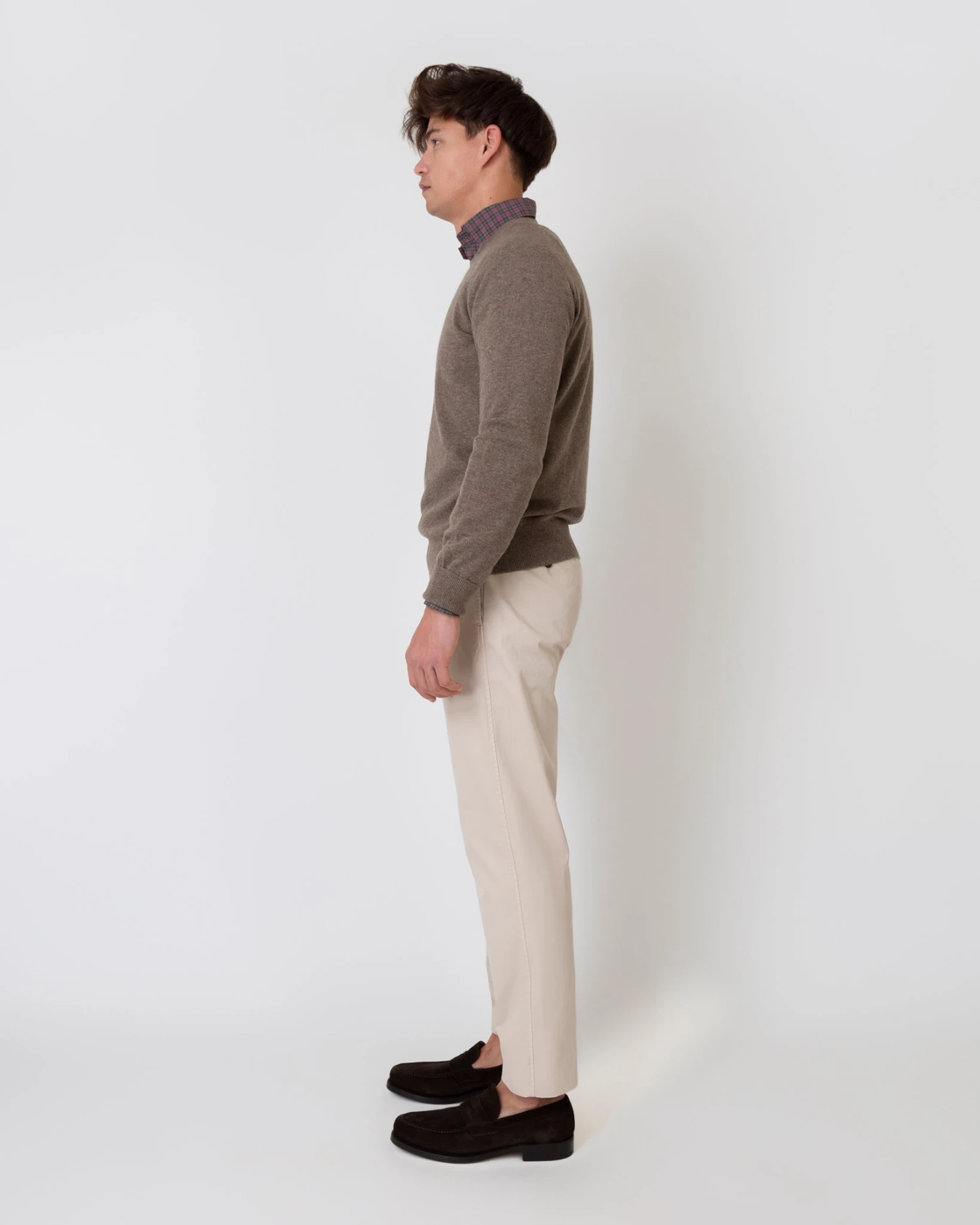 Garment-Dyed Sport Trouser In Stone Lightweight Twill - Image 4