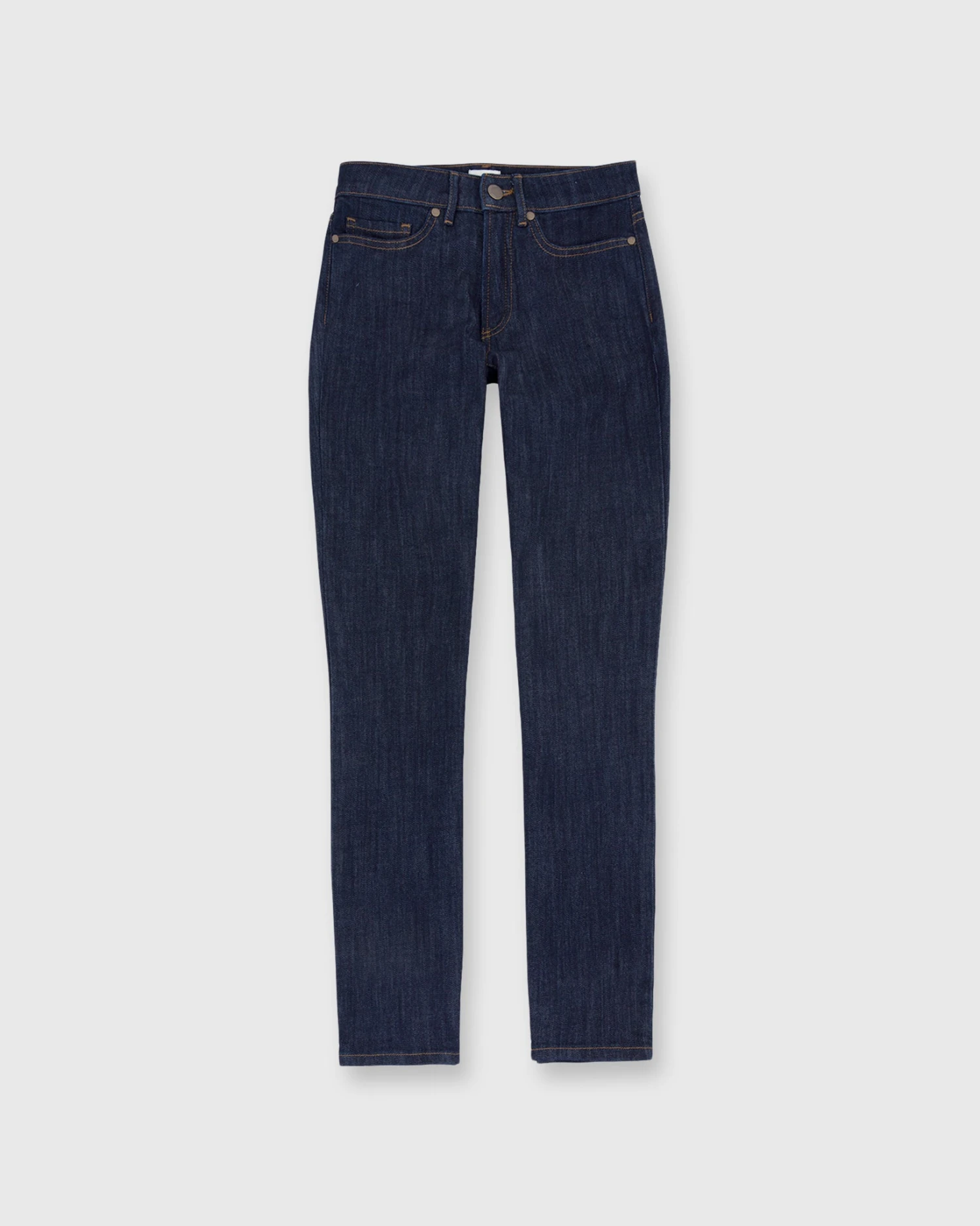 Straight Leg 5-Pocket Jean In Indigo Stretch Denim
