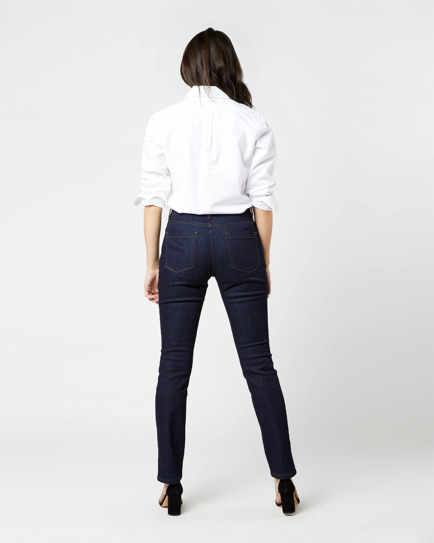 Straight Leg 5-Pocket Jean In Indigo Stretch Denim - Image 4