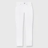 Straight Leg 5-Pocket Jean In White Stretch Denim