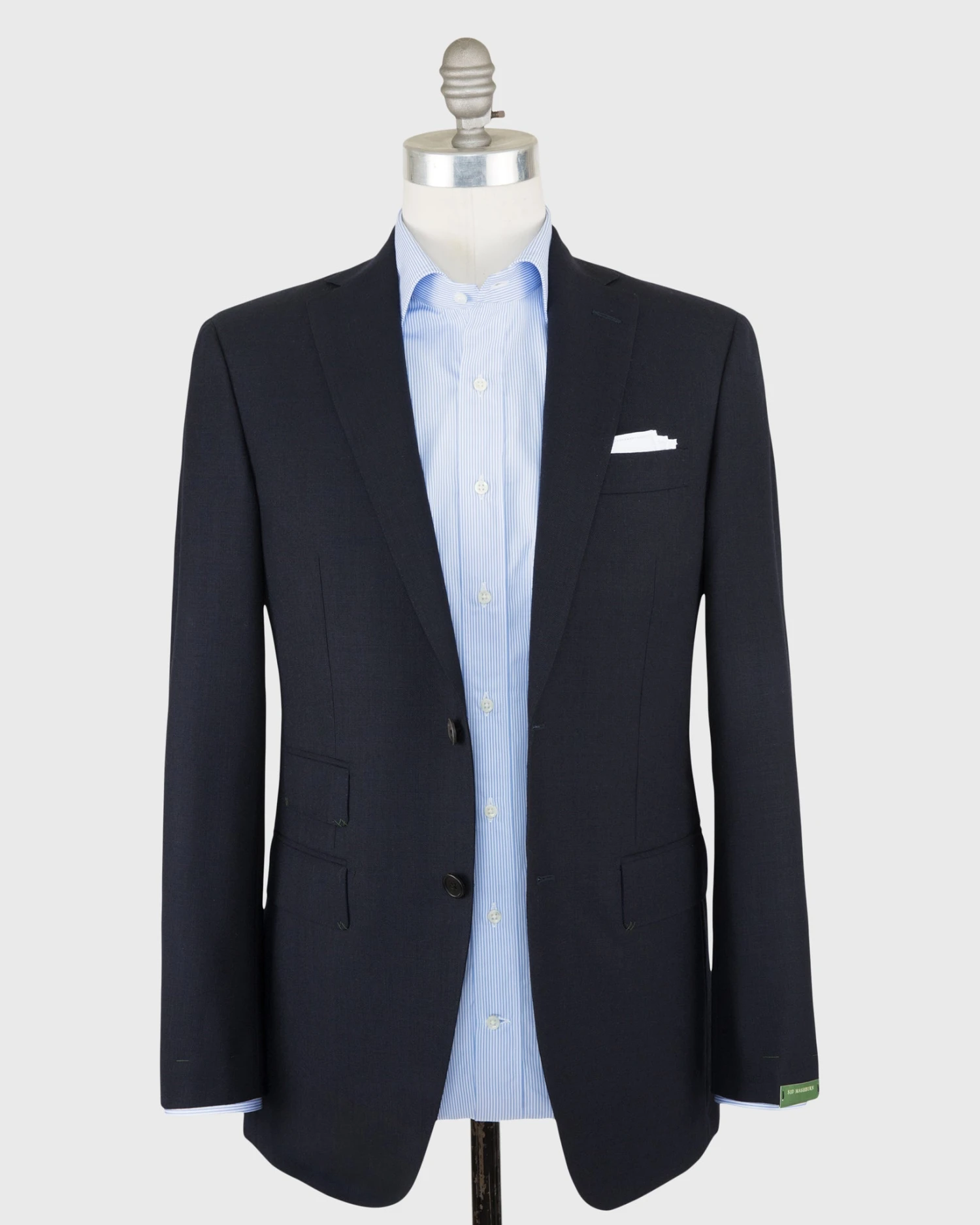 Kincaid No. 3 Suit In Navy High-Twist - Image 2