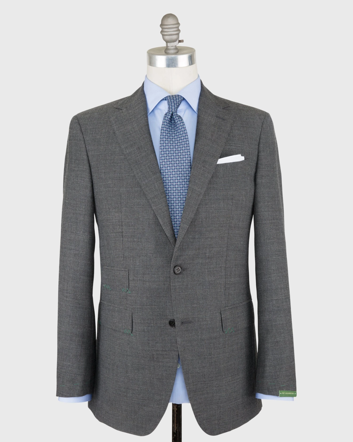 Kincaid No. 3 Suit In Mid-Grey High-Twist