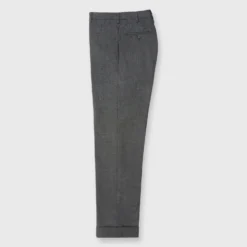 Dress Trouser In Charcoal High-Twist