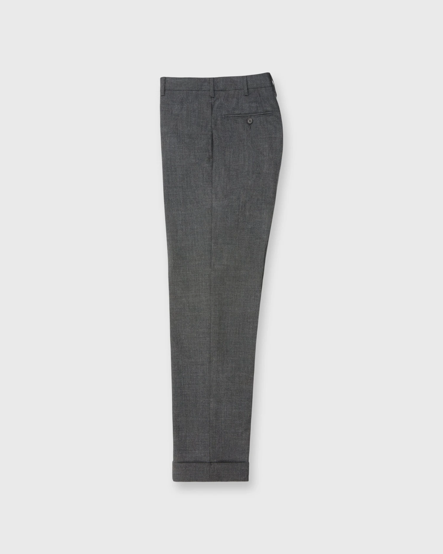 Dress Trouser In Charcoal High-Twist