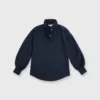 Anaya Popover Shirt In Navy Poplin