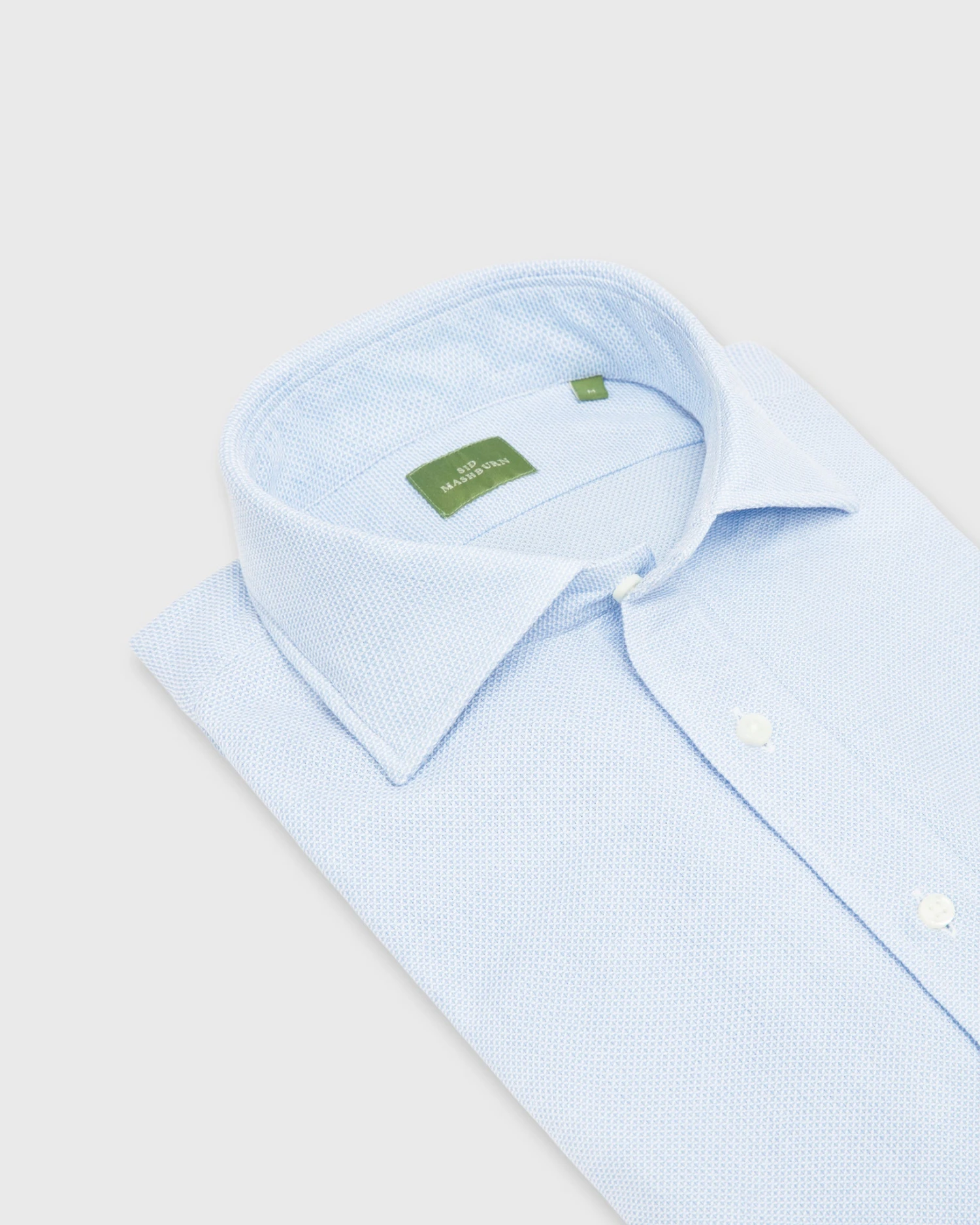 Spread Collar Sport Shirt In Light Blue Cellulare - Image 2