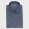 Otto Handmade Sport Shirt In Medium Washed Indigo Chambray