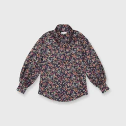 Anaya Popover Shirt In Berry Bittersweet Liberty Fabric