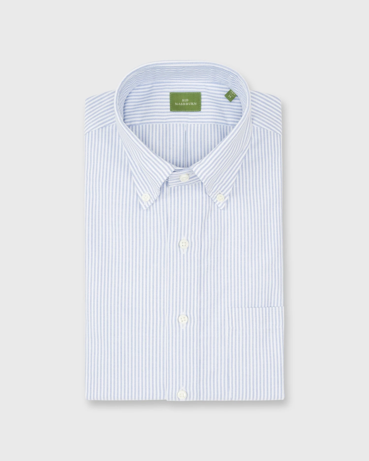 Button-Down Dress Shirt In Blue University Stripe Oxford