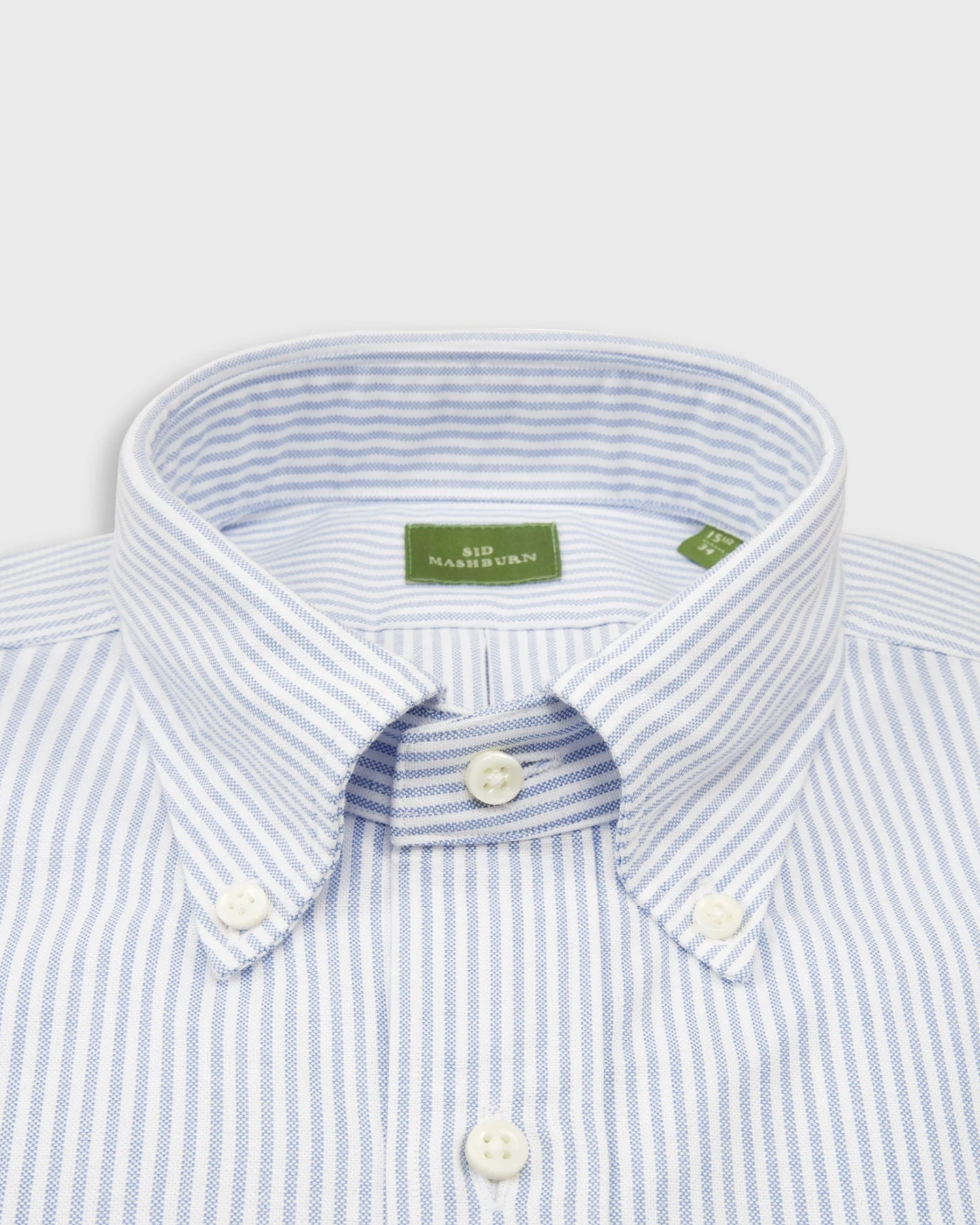Button-Down Dress Shirt In Blue University Stripe Oxford - Image 2