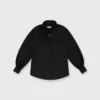 Anaya Popover Shirt In Black Poplin