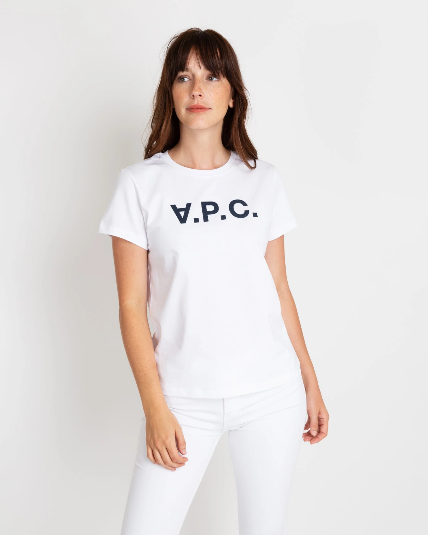 A.P.C. T-Shirt In Chalk/Navy - Image 2