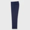 Pleated Dress Trouser In Air Force Blue High-Twist