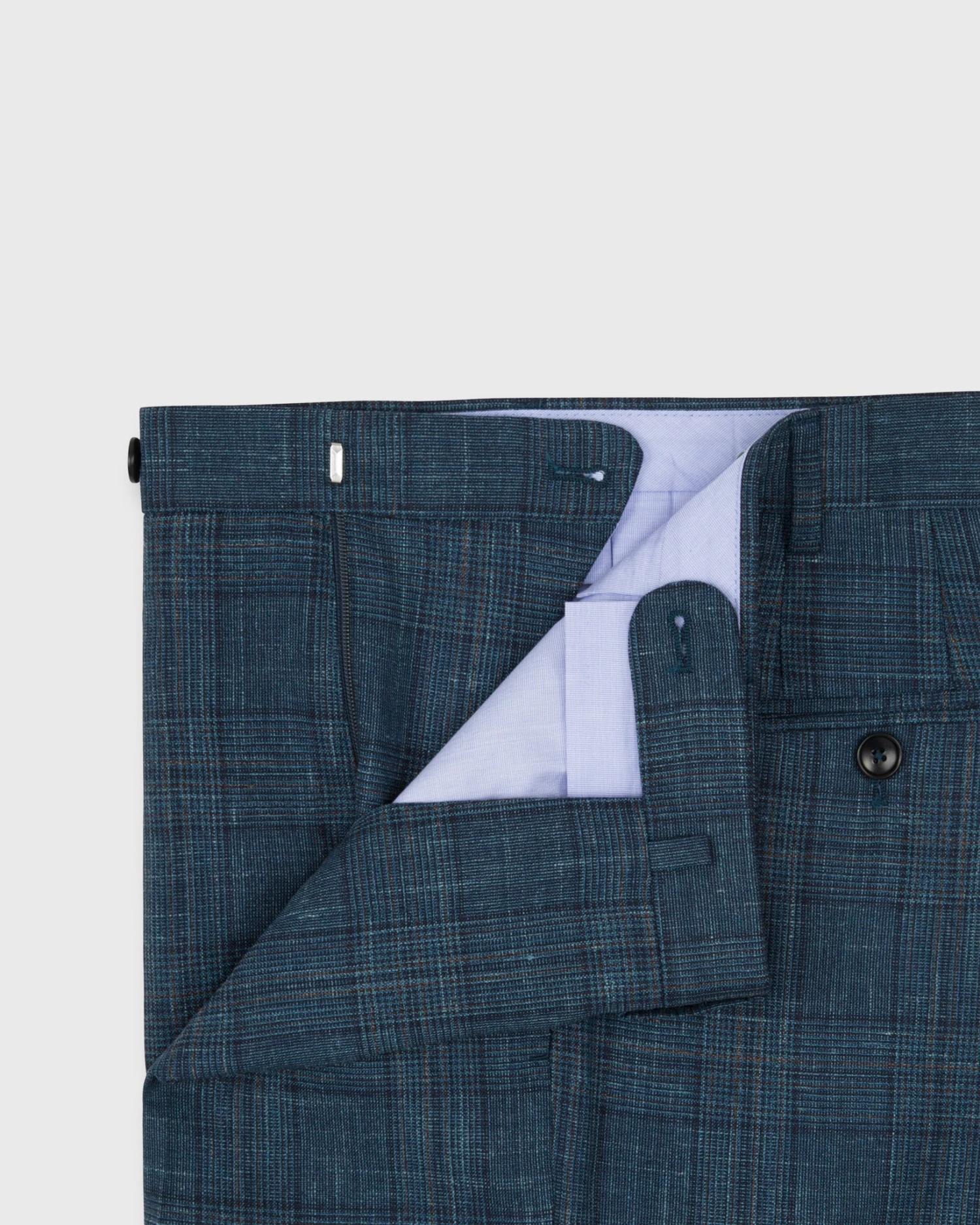 Virgil No. 2 Suit In Petrol/Navy/Chocolate Glen Plaid Plainweave - Image 5