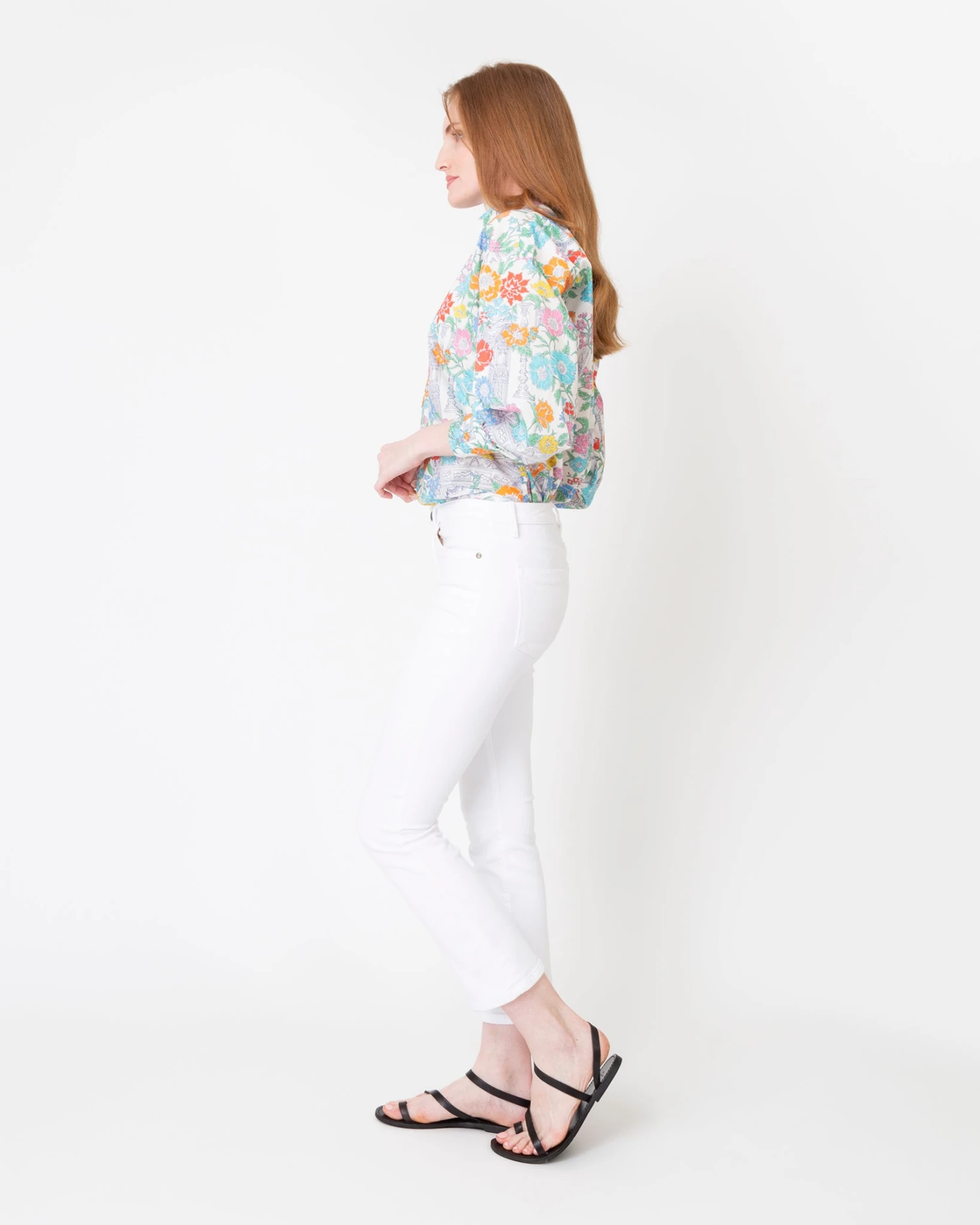 Anaya Popover Shirt In Multi Mary Liberty Fabric - Image 4