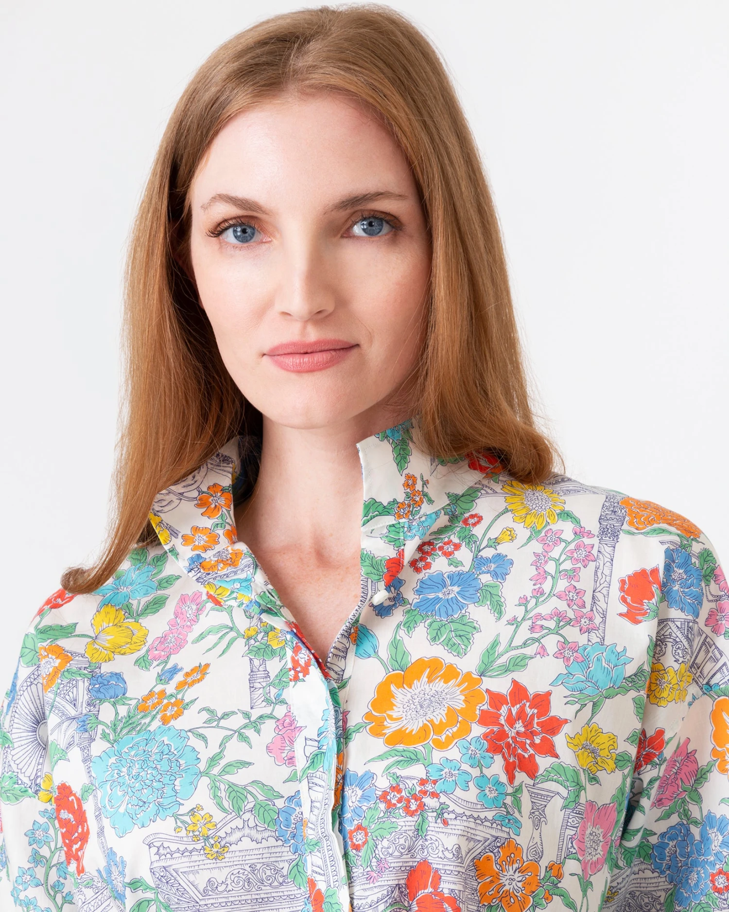 Anaya Popover Shirt In Multi Mary Liberty Fabric - Image 7
