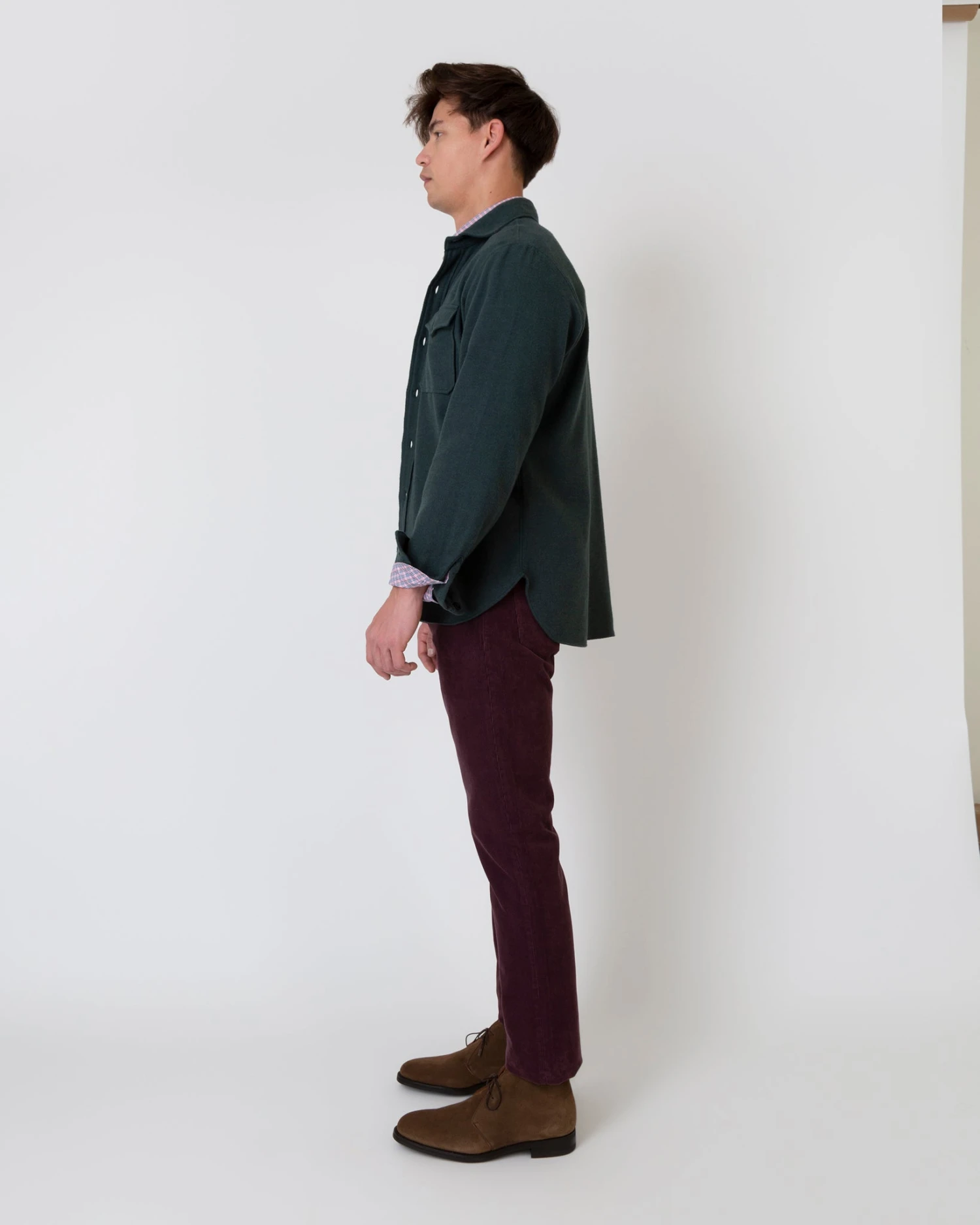 CPO Shirt In Heathered Forest Flannel - Image 4