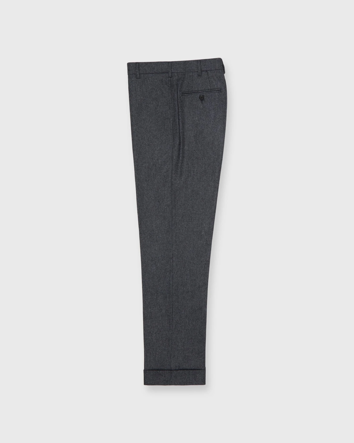 Dress Trouser In Mid-Grey Flannel