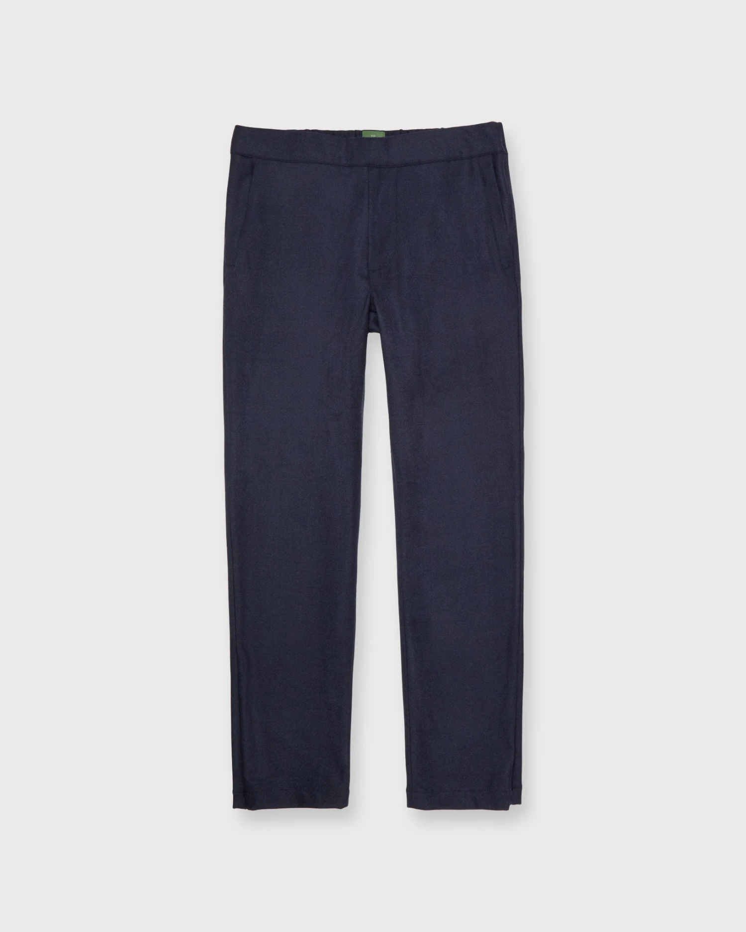 Tailored Track Pant In Air Force Blue Wool Stretch Flannel - Image 2