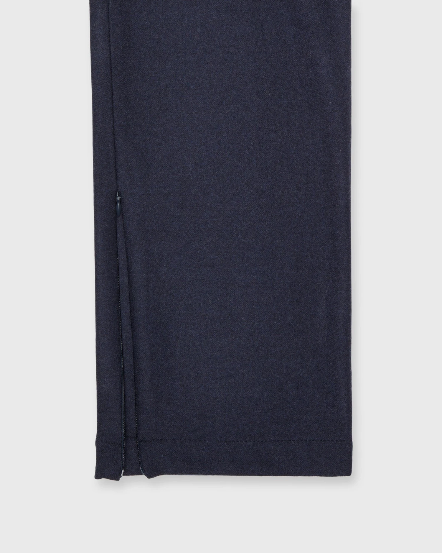 Tailored Track Pant In Air Force Blue Wool Stretch Flannel - Image 3