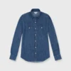 Western Shirt In 1-Year Indigo Denim