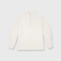 Violet Top In Bisque Bi-Stretch Tricotine