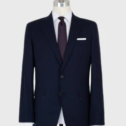 Kincaid No. 4 Suit In Navy Escorial Wool Plainweave