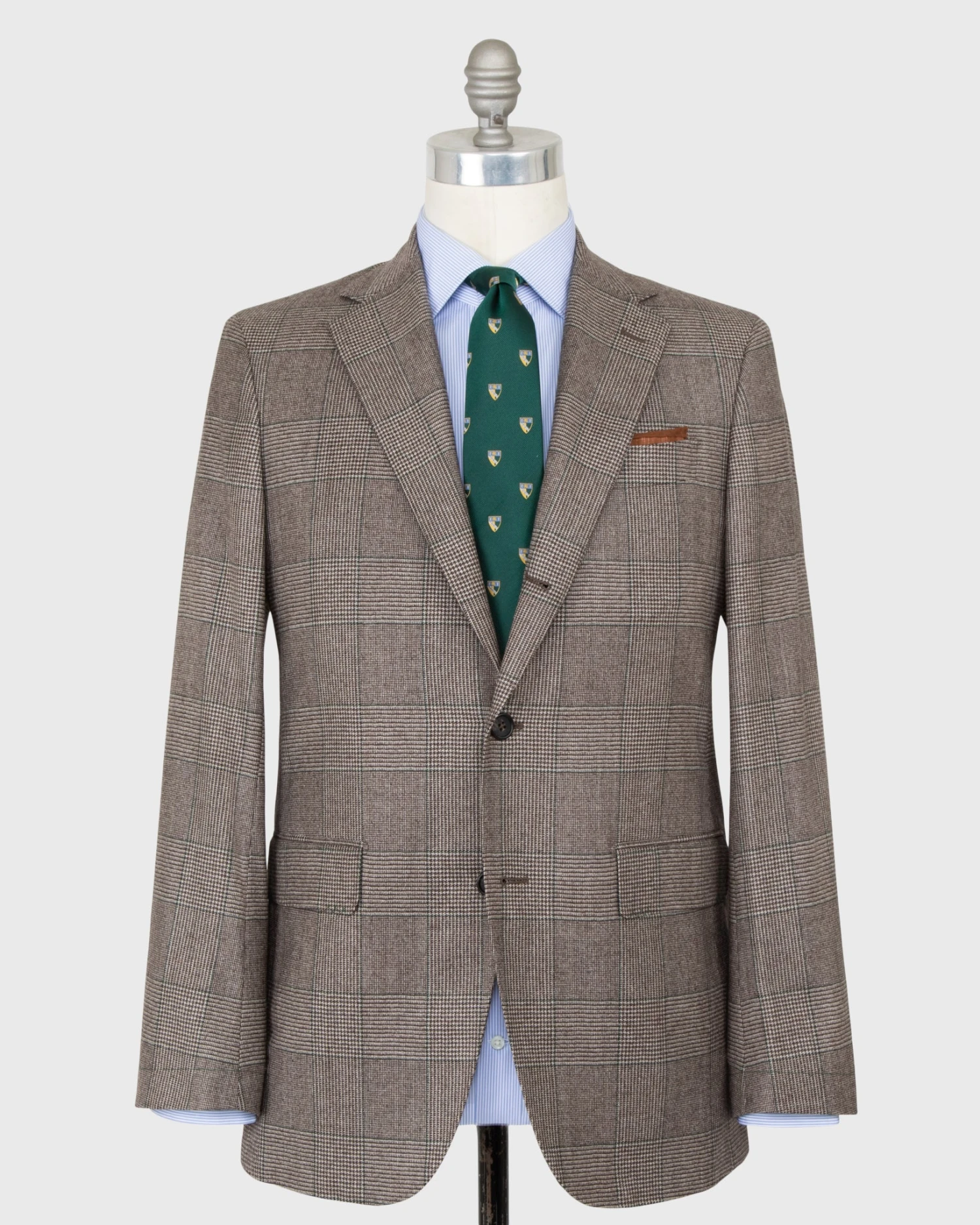 Virgil No. 2 Suit In Brown/Bone/Spruce Wool/Cashmere Flannel