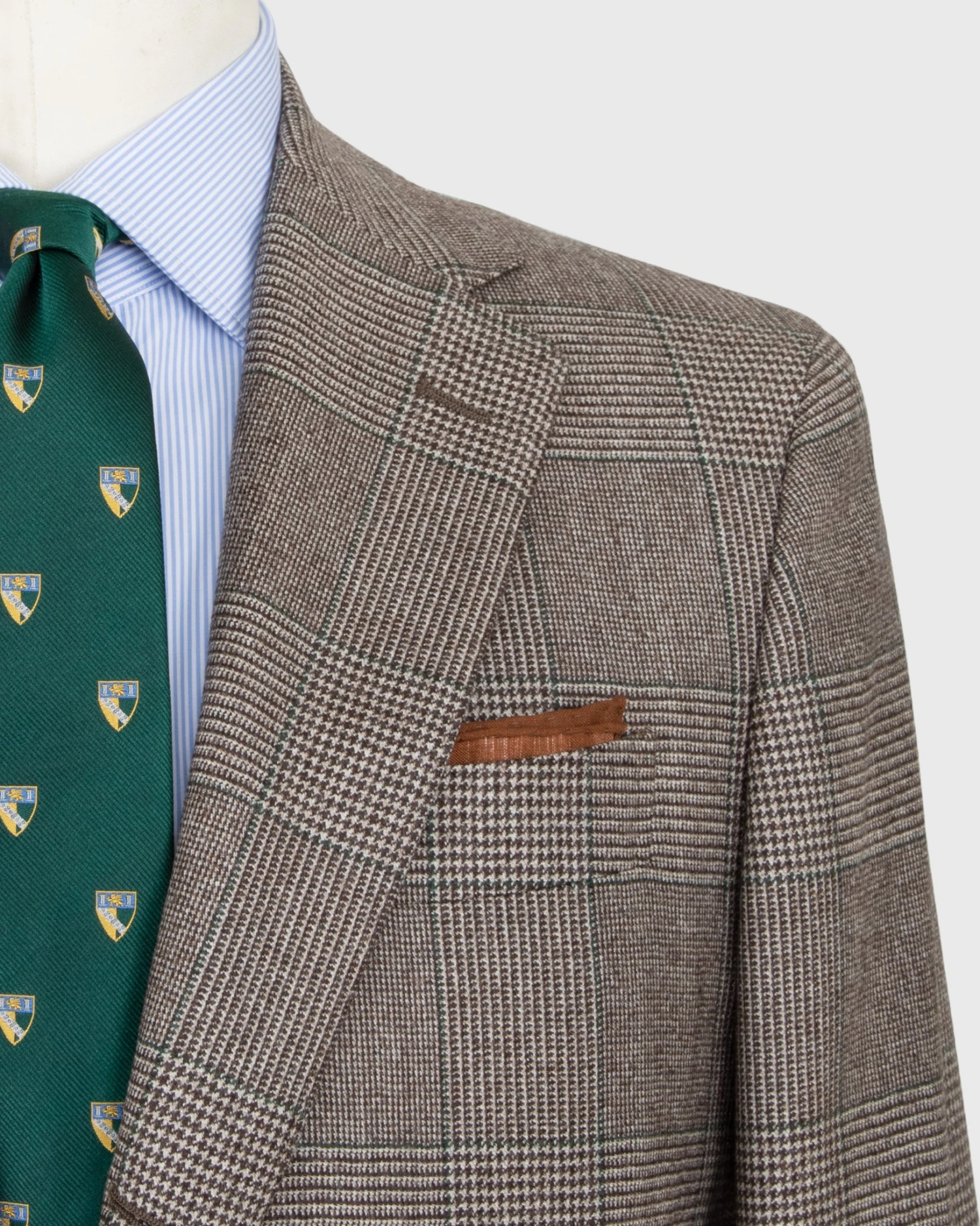 Virgil No. 2 Suit In Brown/Bone/Spruce Wool/Cashmere Flannel - Image 3