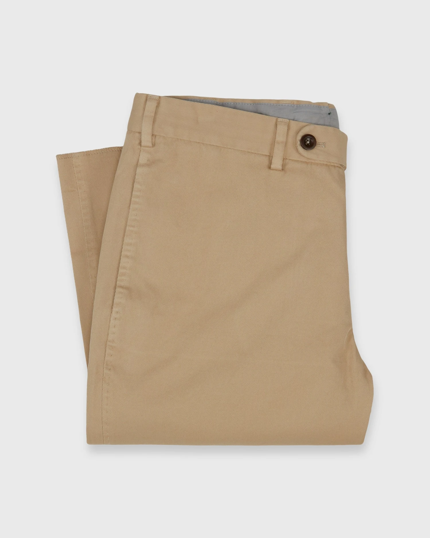 Garment-Dyed Sport Trouser In Khaki High Ridge Twill - Image 2