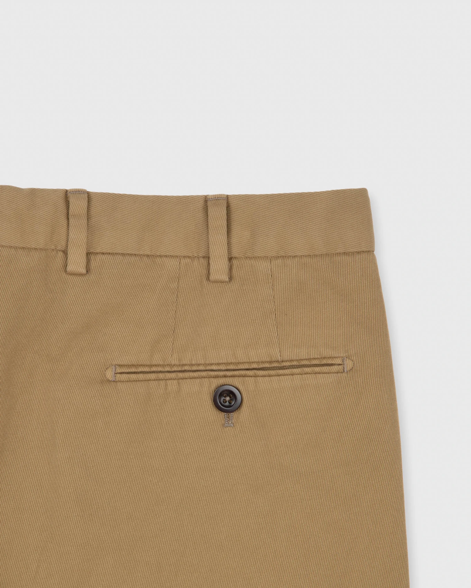 Garment-Dyed Sport Trouser In British Khaki High Ridge Twill - Image 3