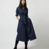 Classic Shirtwaist Dress In Blackwatch Poplin