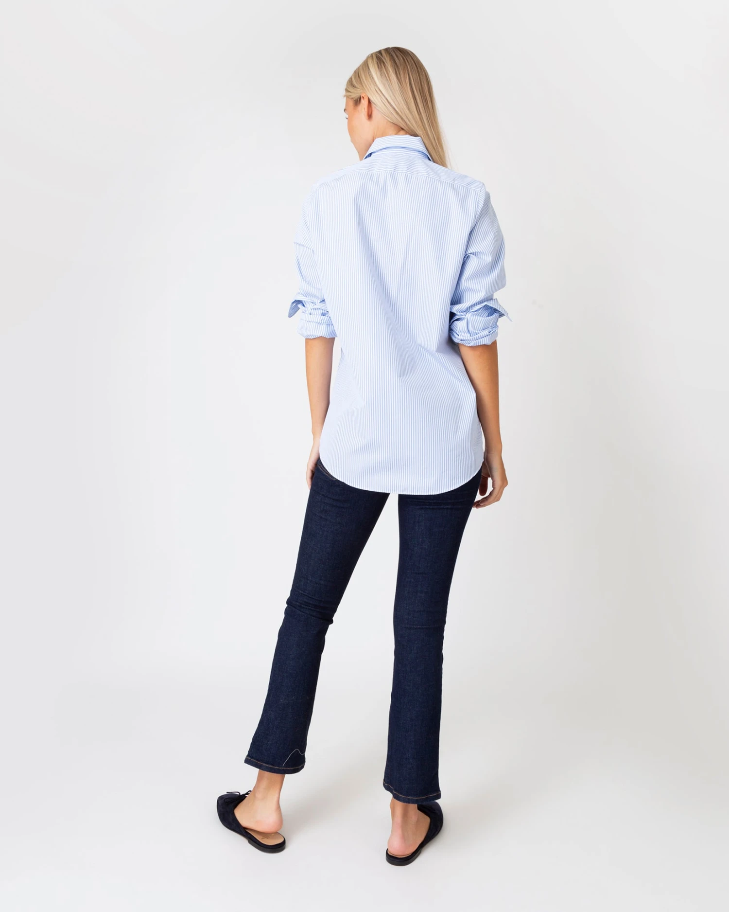 Understudy Shirt In Sky Bengal Stripe Poplin - Image 5