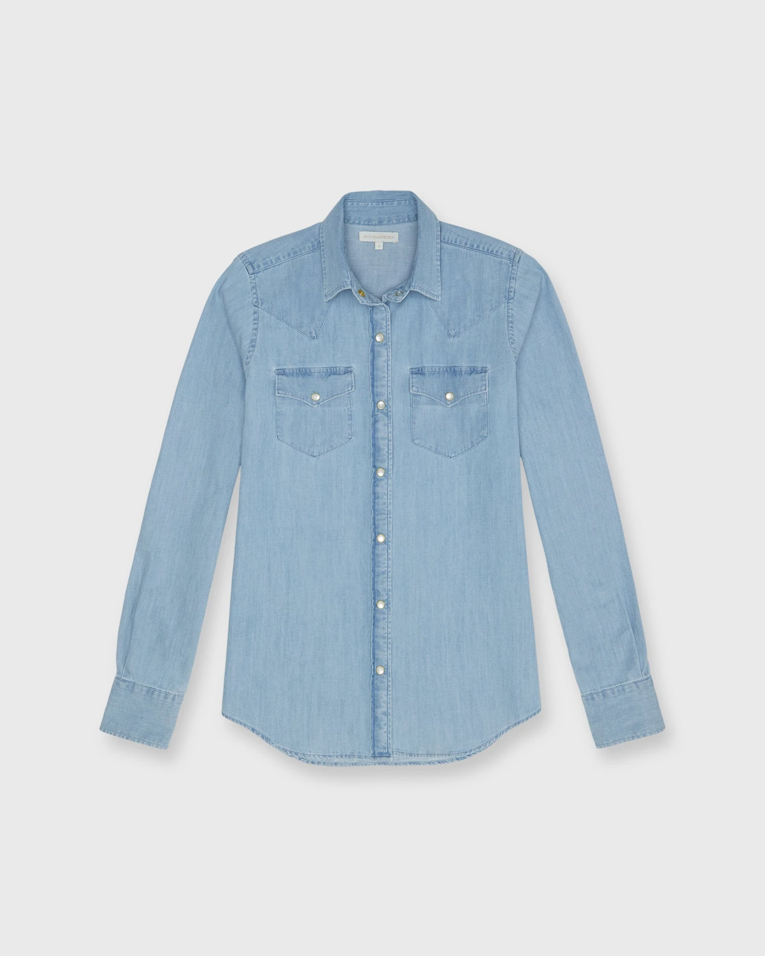 Western Shirt In Extra Lightwash Denim