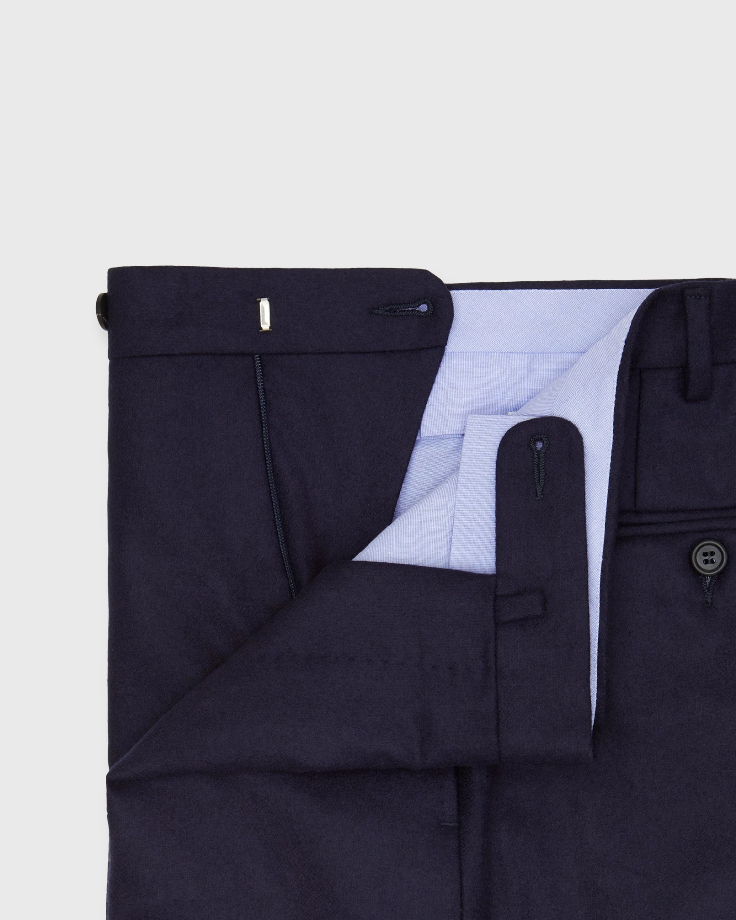 Dress Trouser In Navy Flannel - Image 3