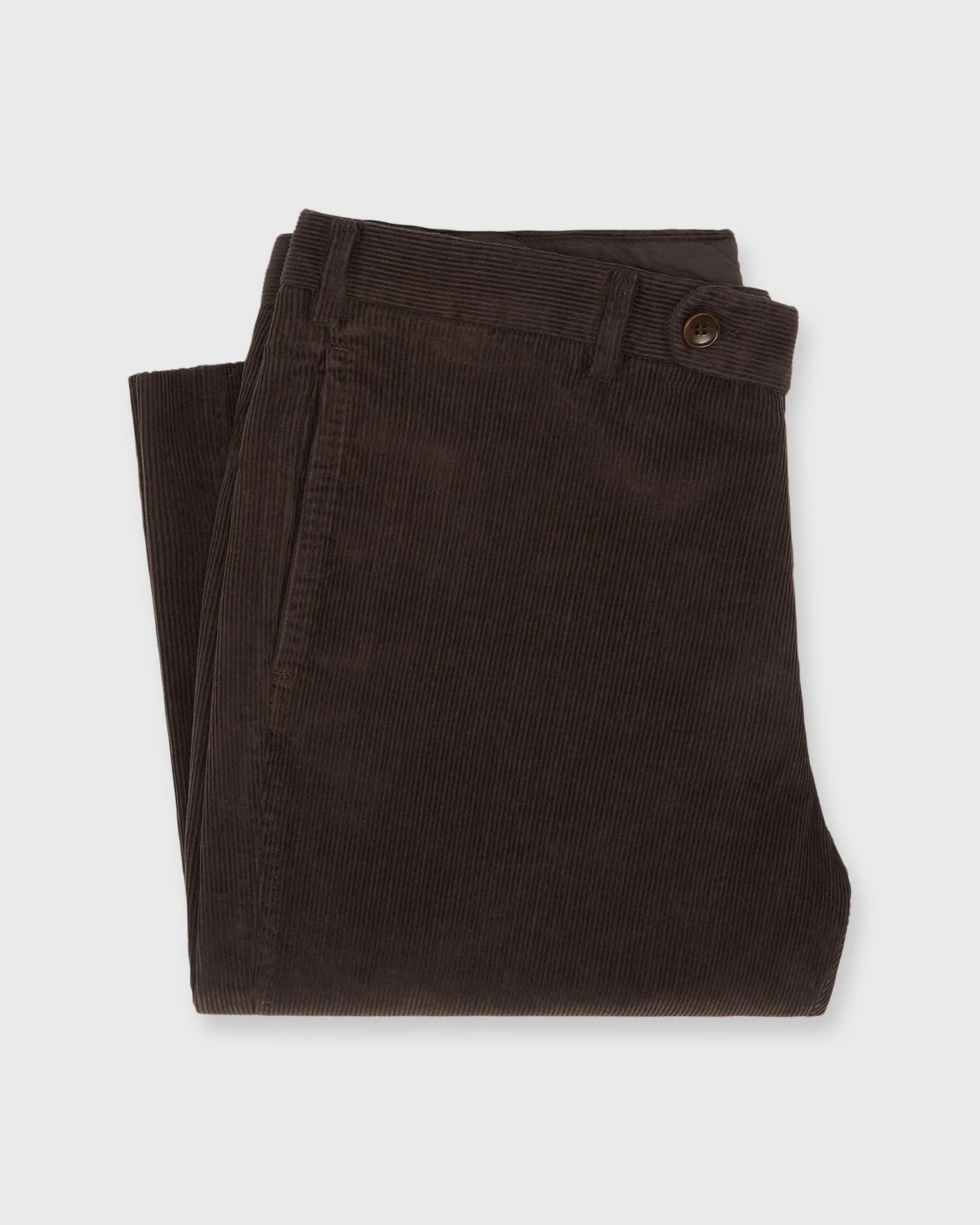 Garment-Dyed Sport Trouser In Chocolate Corduroy - Image 2