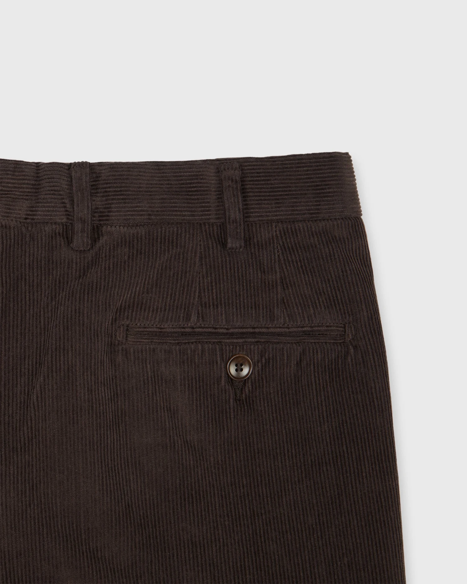 Garment-Dyed Sport Trouser In Chocolate Corduroy - Image 3